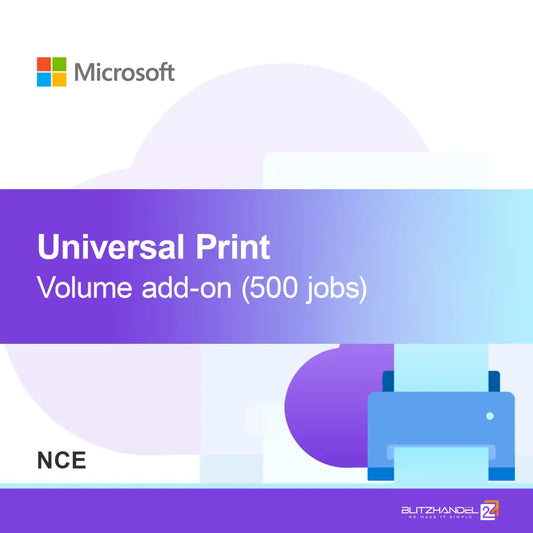 Complemento de volumen de Universal Print (500 trabajos) (NCE)