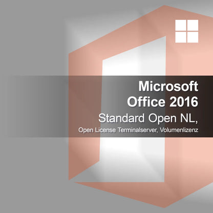 Microsoft Office 2016 Standard Open NL, Licencia Abierta Terminalserver, Licencia por Volumen
